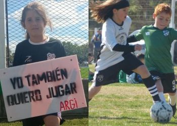 Conocé la historia de Argi, la nena que también quiere jugar al fútbol